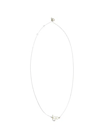 Aliita Snorkeling Yellow-gold Necklace In Silver