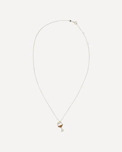 Aliita Spritz Brillante Enamel Necklace In Gold