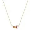 Aliita Tu Y Yo 9k Yellow Gold Citrine; Tourmaline Necklace