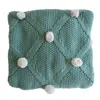 Alimrose Pom Pom Blanket & Booties In Sage Grey