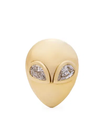 Alina Abegg 14k Yellow Gold Alien Diamond Earrings