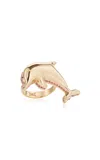 Alina Abegg 18k Yellow Gold Dolphin Bubble Ring
