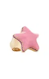 Alina Abegg 18k Yellow Gold Starfish Pink Bubble Ring