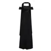 Alina Anwar Couture Women's Black Satin Gown In Black
