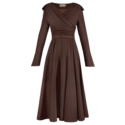 Alina Cernatescu Women's Asana Dress Purple Brown
