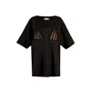 Alina Cernatescu Women's Imani  Black Cotton Premium Daywear T-shirt In Black