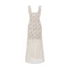 Alina Cernatescu Women's Neutrals Bogota Crochet Cotton Beige Midi  Versatile Dress In Sand