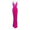Alina Cernatescu Women's Pink / Purple Alegria Pink Fuchsia Maxi Wedding Guest Red Carpet Gown