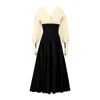 Alina Cernatescu Women's Signora Dress Black And Beige