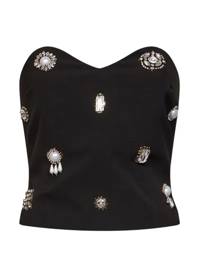 Alina Crystal-embellished Strapless Top In Multi