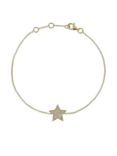Alinka 18k Yellow Gold Stasia Star Diamond Bracelet