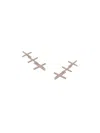Alinka 18kt Gold Katia Diamond Cuff Earrings In Metallic