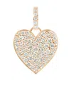Alinka 18kt Rose Gold Caviar Heart Diamond Pendant In Gold