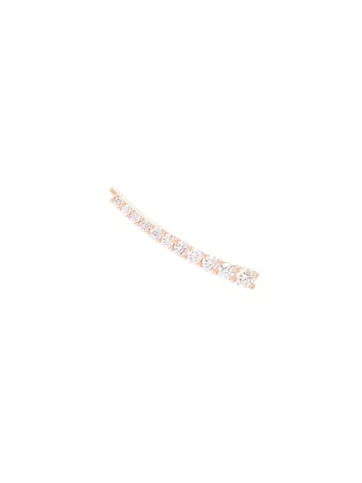 Alinka 18kt Rose Gold Dasha Super Fine Diamond Right Cuff Earring In Metallic