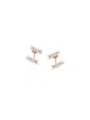 Alinka 18kt Rose Gold Lara Diamond Earrings In Metallic