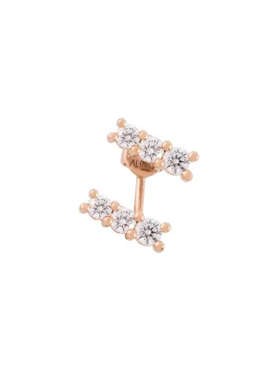 Alinka 18kt Rose Gold Lara Diamond Right Earring In Metallic