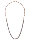 Alinka 18kt Rose Gold Riviera Diamond Necklace In Gold