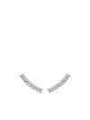Alinka 18kt White Gold Amalfi Diamond Ear Cuffs In Silber