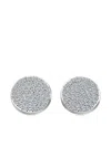 Alinka 18kt White Gold Black Caviar White Diamond Studs In Silber