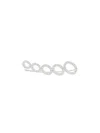 Alinka 18kt White Gold Cloud Diamond Right Ear Cuff In Silver