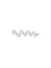 Alinka 18kt White Gold Eva Diamond Ear Cuff In Silver