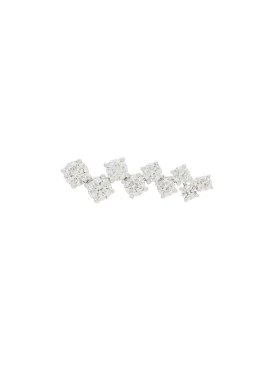 Alinka 18kt White Gold Eva Diamond Ear Cuff In Silver