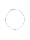 Alinka 18kt White Gold Stasia Mini Star Diamond Bracelet In Metallic