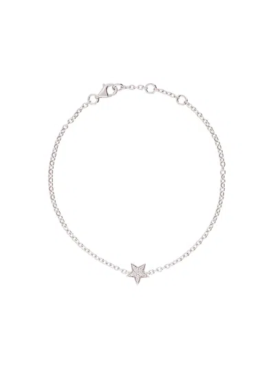Alinka 18kt White Gold Stasia Mini Star Diamond Bracelet In Metallic