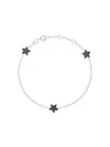 Alinka 18kt White Gold Stasia Mini Triple Star Diamond Bracelet In Metallic