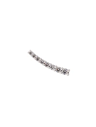 Alinka 'dasha' White Diamond Right Side Small Slider Earring In Metallic