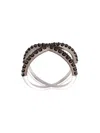 Alinka 'katia' Cross-over Ring In Metallic