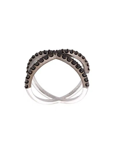 Alinka 'katia' Cross-over Ring In Metallic