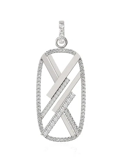 Alinka Katia Diamond Medallion Pendant In Silver