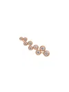 Alinka Sasha Diamond Slider Earrings In Metallic