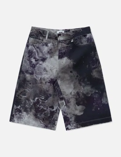 A.li.ás Chaz Wide Fit Denim Shorts In Black