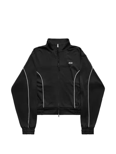 A.li.ás Contrast-piping Zip-up Track Jacket In Black
