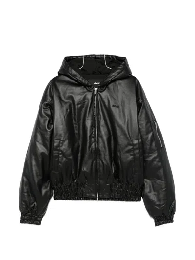 A.li.ás Hooded Zip Bomber Jacket In Black