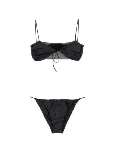 A.li.ás Mesh Bow Bikini In Black