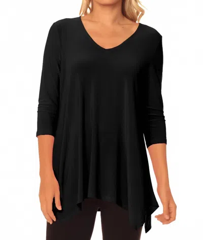 Alisha.d Allison Tunic In Black In Blue