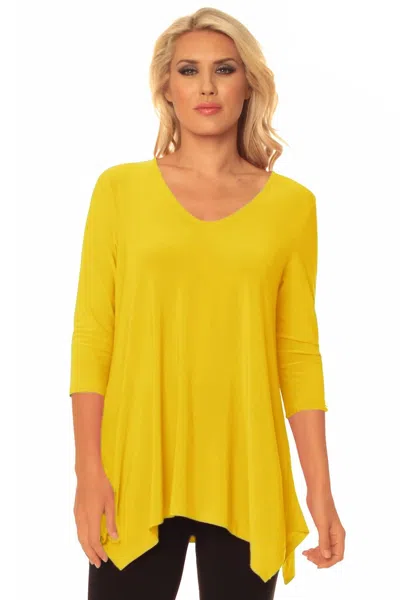 Alisha.d Allison Tunic In Gold In Yellow