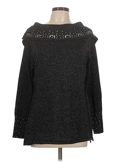 Pre-owned Alison Andrews Pullover Sweater In Black