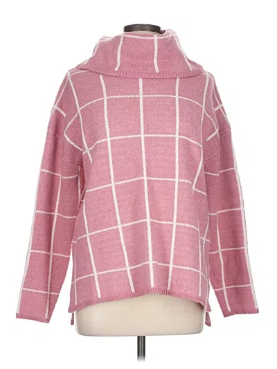 Pre-owned Alison Andrews Turtleneck Sweater In Pink