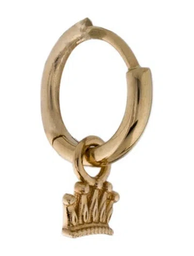 Pre-owned Alison Lou 14k Crown Single Drop Earring In Multi