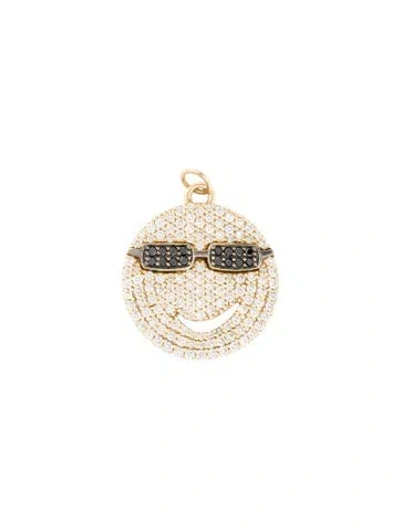 Pre-owned Alison Lou 14k Diamond Bling Joe Cool Necklace In Multi