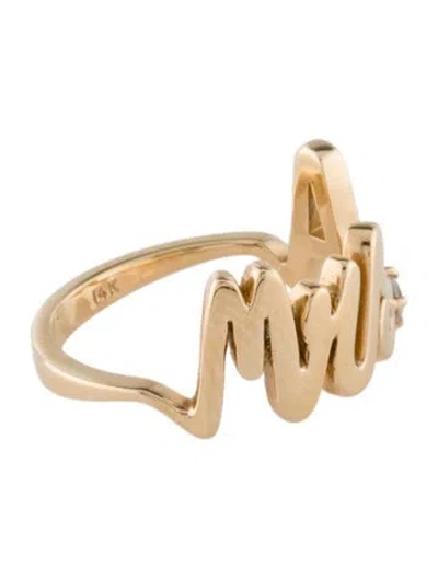 Pre-owned Alison Lou 14k Diamond Ms. Ring In Multi