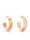 Alison Lou Kleine Jelly Creolen In Multicolour