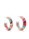 Alison Lou Small Jelly Hoop Earrings In Multicolour