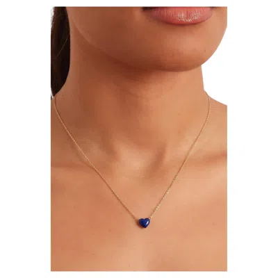 Pre-owned Alison Lou Heart Enamel Heart 14k Gold Necklace In Multiple