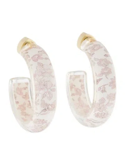Pre-owned Alison Lou Xloveshankfancy Small Jelly Hoop Earrings