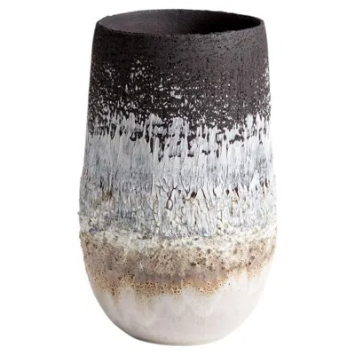 Pre-owned Alison Lousada Textured Volcanic Glaze Vase By , Handcrafted In The Uk In Transparent